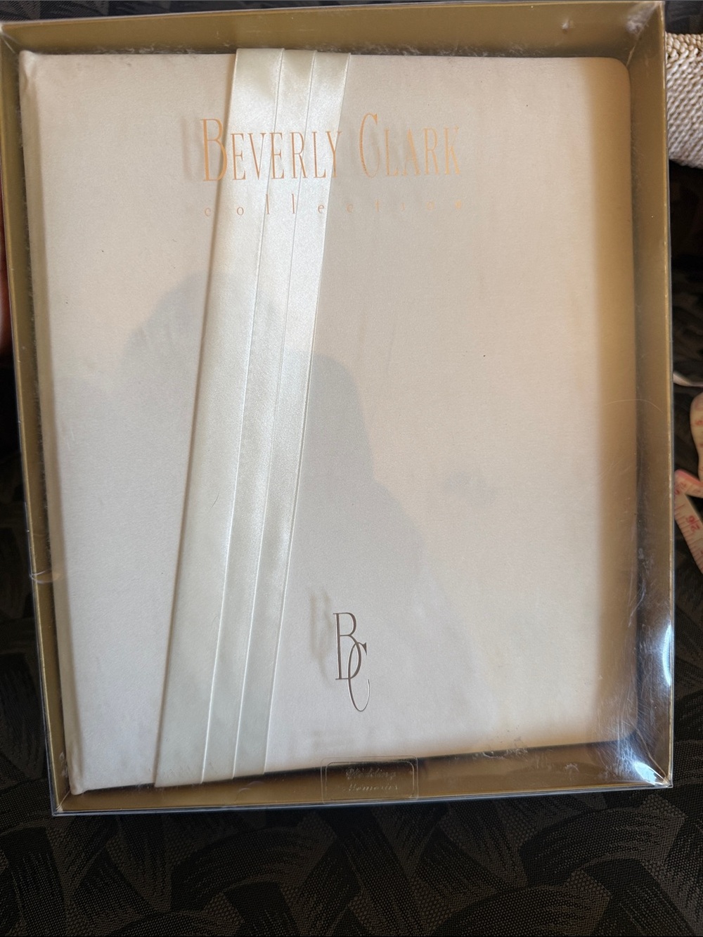 Beverly Clark bridal wedding matrimony, memories, cream Ivory color